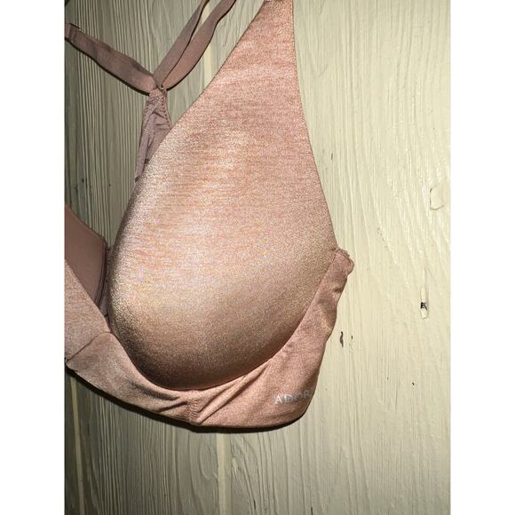 34C Adore Me Bra Wirefree No Wire Wireless Comfort Racerback Pull Over Tan - Picture 2 of 6